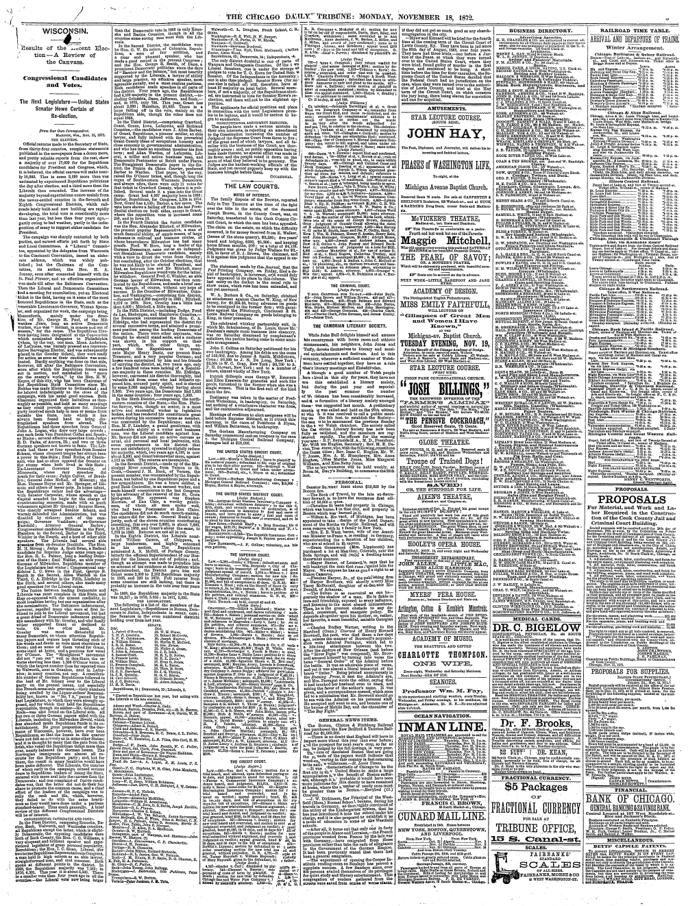 WISCC^ISIN. in the Second District, the Were Waushara—Sherman Finnegan , Liusay, and Robinson; Appeal Bond $250 Lewis County, Ky