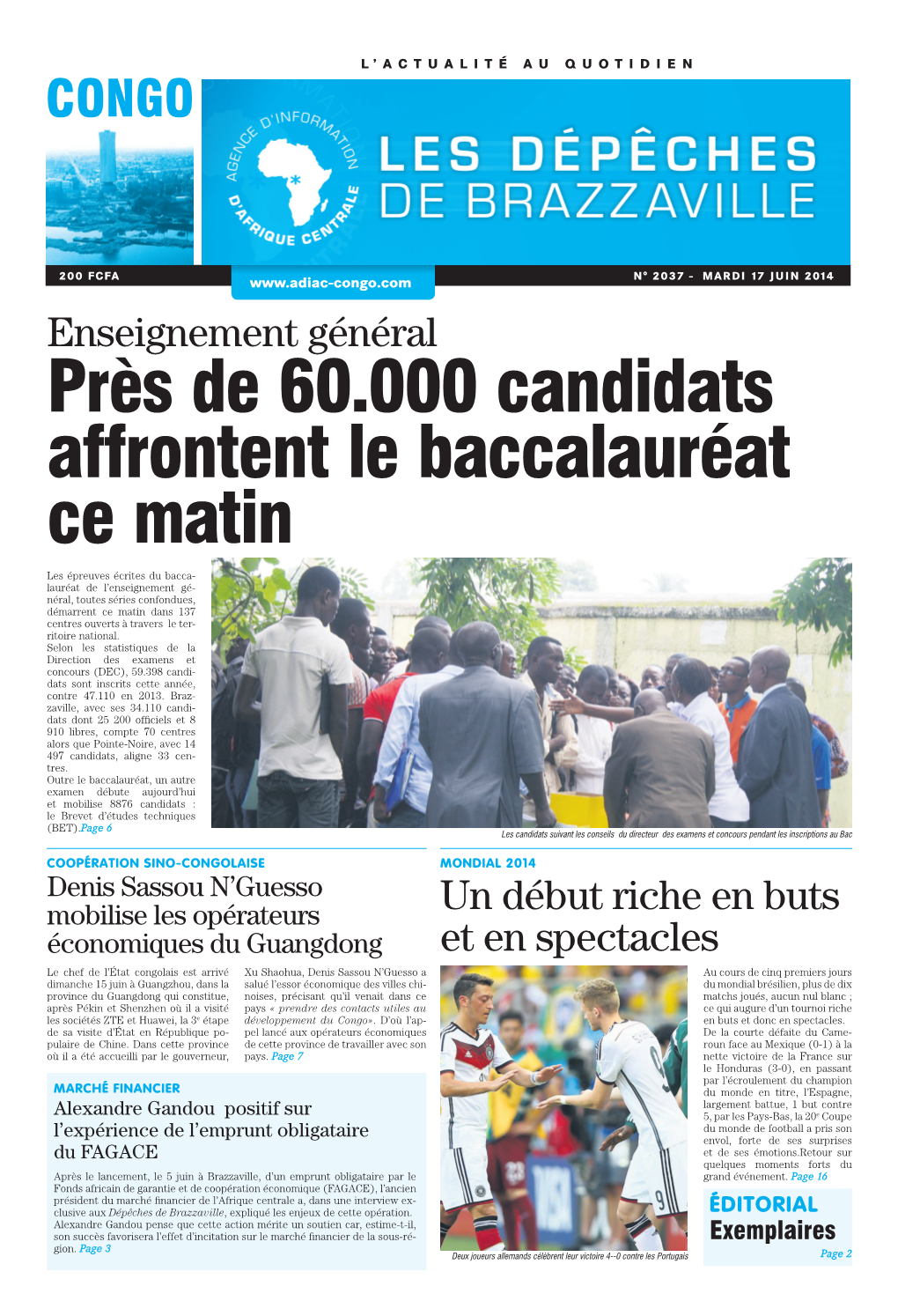 Près De 60.000 Candidats Affrontent Le Baccalauréat Ce Matin