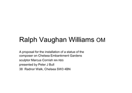 Ralph Vaughan Williams OM