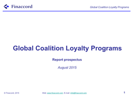 Global Coalition Loyalty Programs