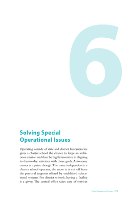 Solving Special Operational Issues