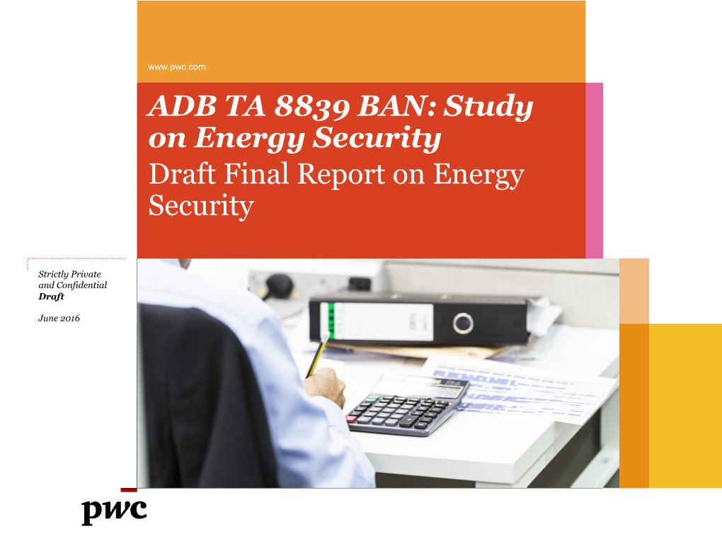 Draft Final Report on Energy Security