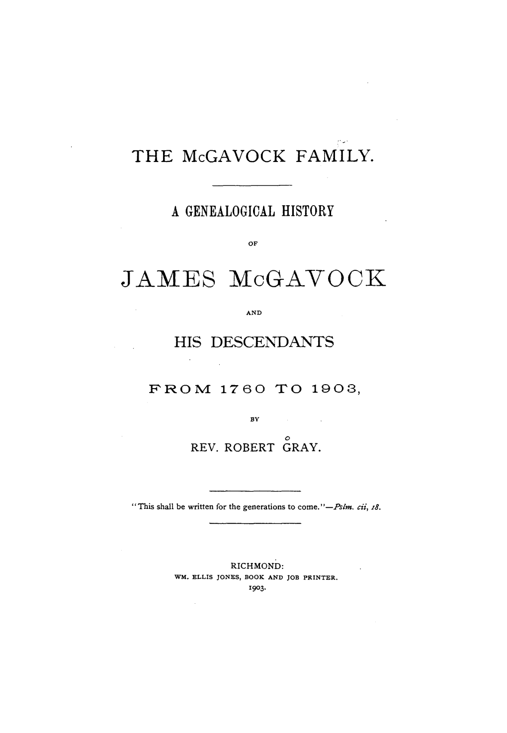 JAMES Mcgavook