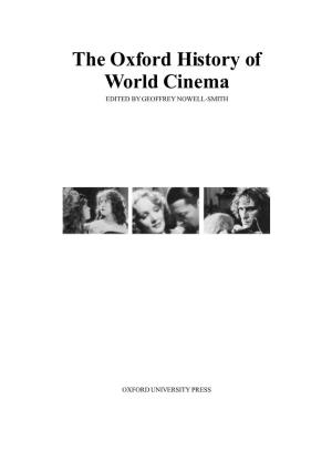 The Oxford History of World Cinema EDITED by GEOFFREY NOWELL-SMITH