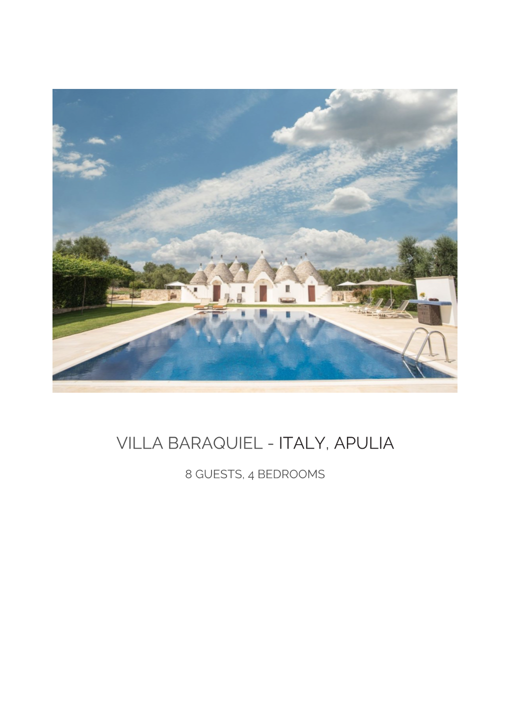 Villa Baraquiel - Italy, Apulia