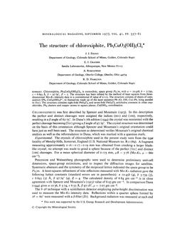 CHLOROXIPHITE Was First Described by Spencer and Mountain (1923)