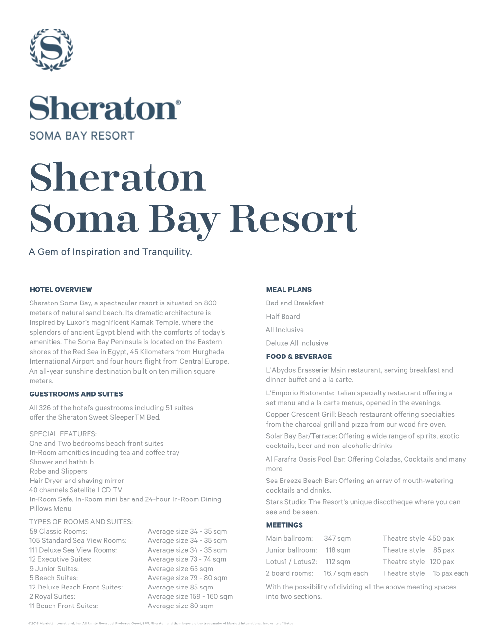 Sheraton Soma Bay Resort a Gem of Inspiration and Tranquility