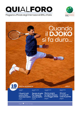 QUIALFORO Magazine Ufficiale Degli Internazionali BNL D’Italia