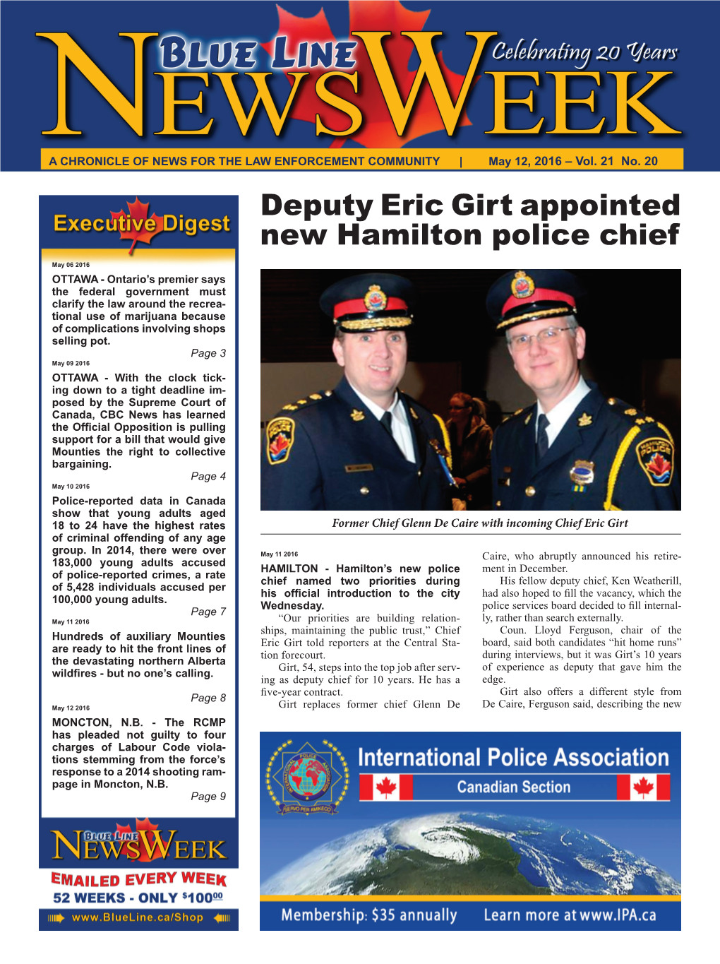 Deputy Eric Girt Appointed New Hamilton Police Chief