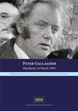Peter Gallagher Murdered, 24 March 1993