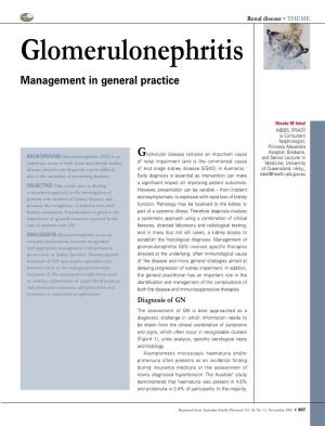 Glomerulonephritis Management in General Practice