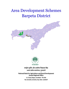 Area Development Schemes Barpeta District