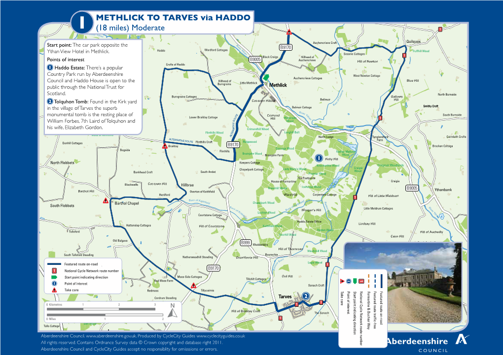 METHLICK to TARVES Via HADDO (18 Miles) Moderate