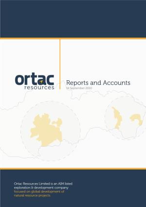 Reports and Accounts 14 September 2010