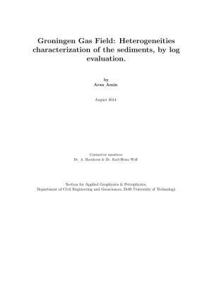 Groningen Gas Field: Heterogeneities Characterization of the Sediments, by Log Evaluation