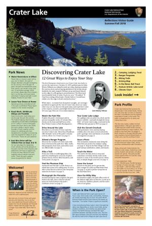 Crater Lake Reflections Summer-Fall 2018