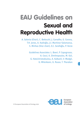 EAU Guidelines on Sexual and Reproductive Health