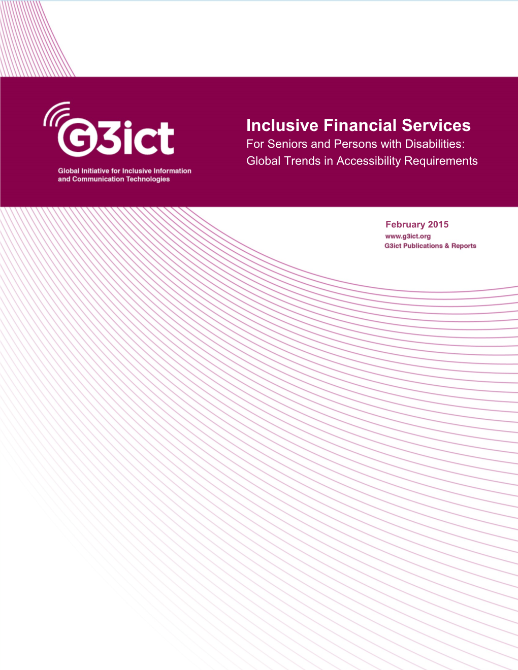 Inclusive Financial Services for Seniors and Persons with Disabilities: Global Trends in Accessibility Requirements