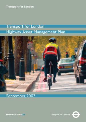 Highway Asset Management Plan (HAMP)