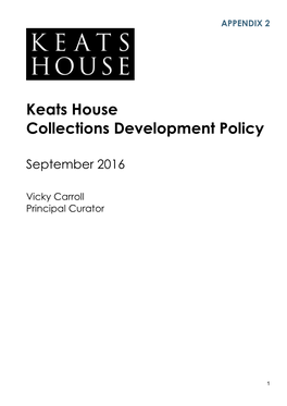 Keats House Accreditation