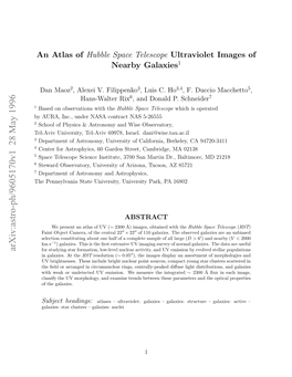 An Atlas of Hubble Space Telescope Ultraviolet Images of Nearby Galaxies