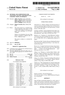 (12) United States Patent (10) Patent No.: US 6,613,508 B1 Ness Et Al