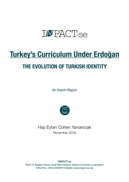 Turkey's Curriculum Under Erdoğan
