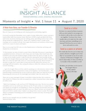 Moments of Insight, Volume 1, Issue 11