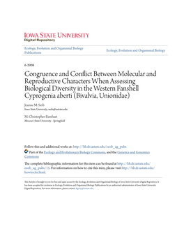 Congruence and Conflict Between Molecular and Reproductive