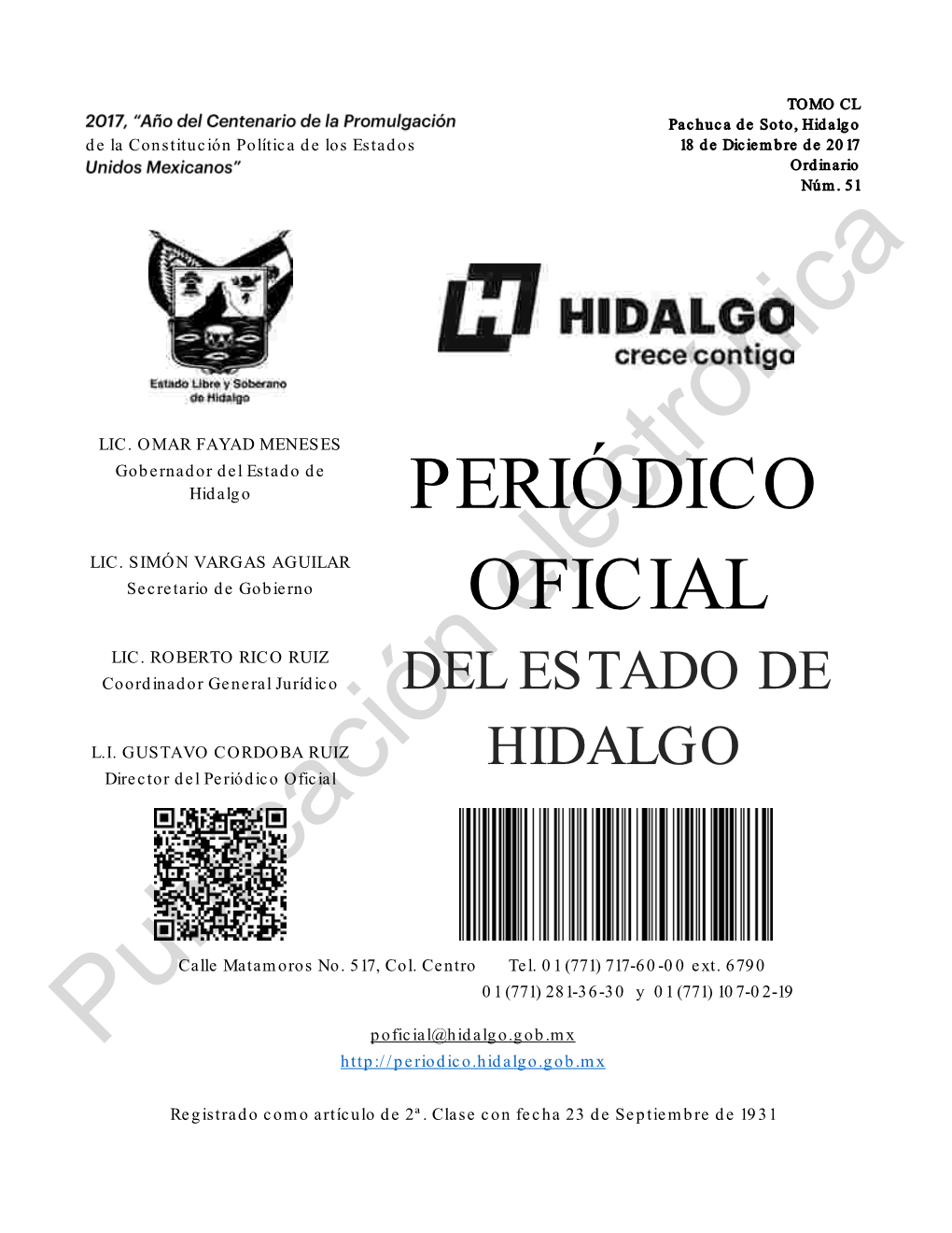 Periódico Oficial