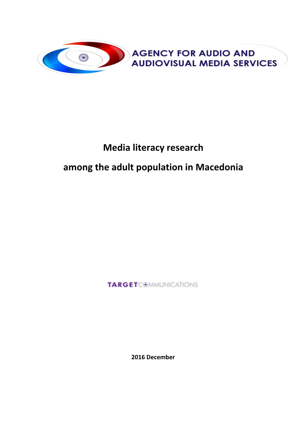 Media Literacy Research Among the Adult Population in Macedonia