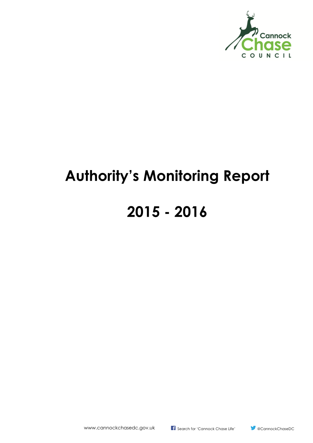 Authority's Monitoring Report 2015