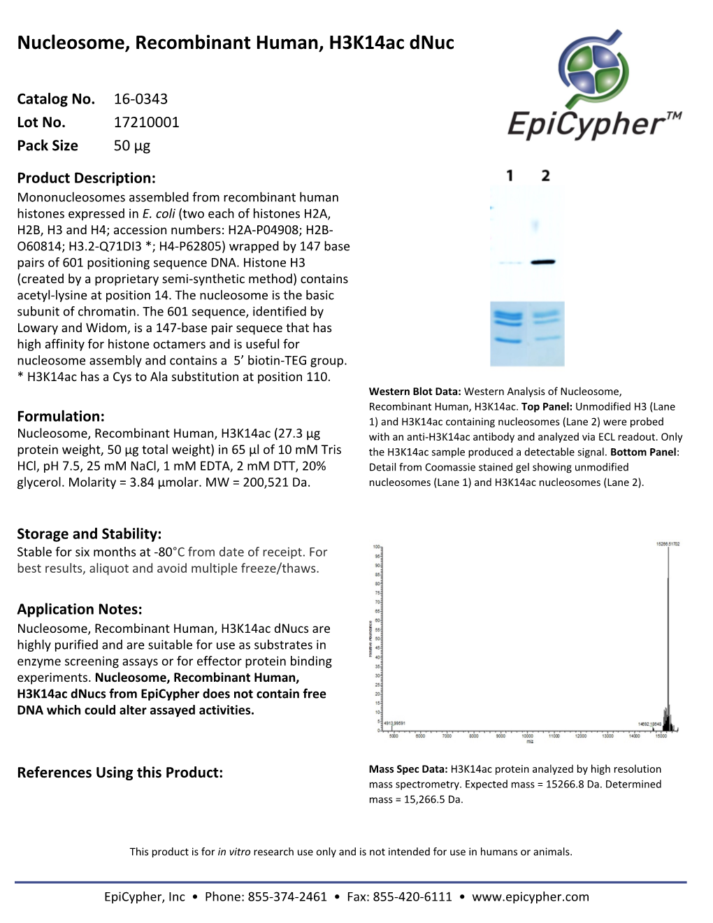 16-0343 Technical Data Sheet