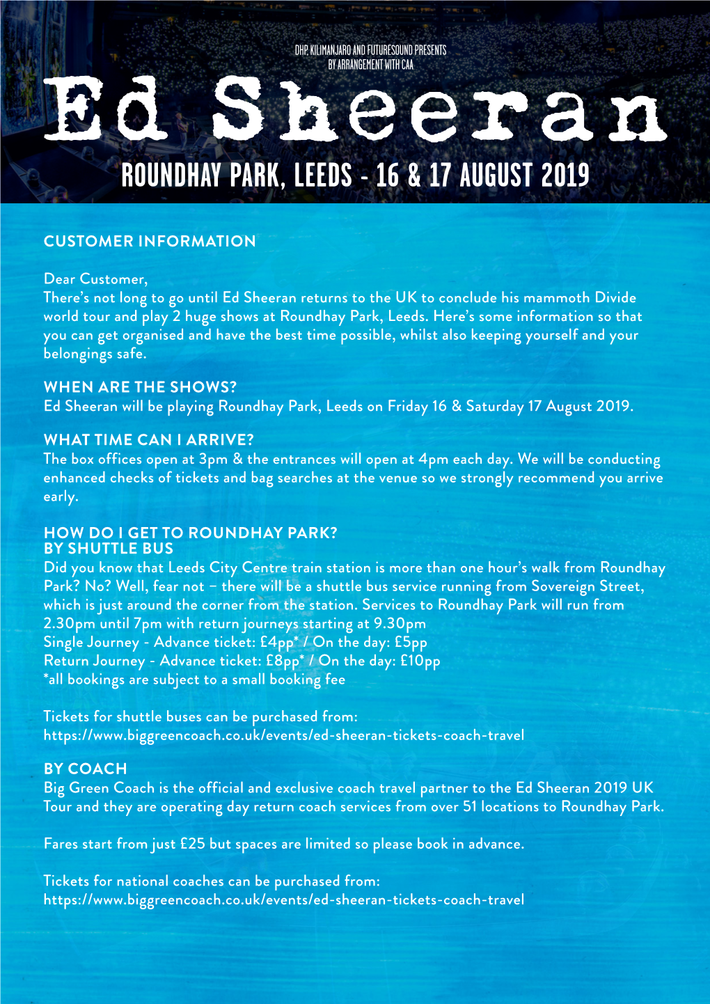 Roundhay Park, Leeds - 16 & 17 August 2019