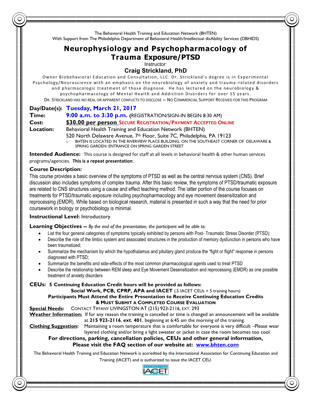 Neurophysiology and Psychopharmacology Of