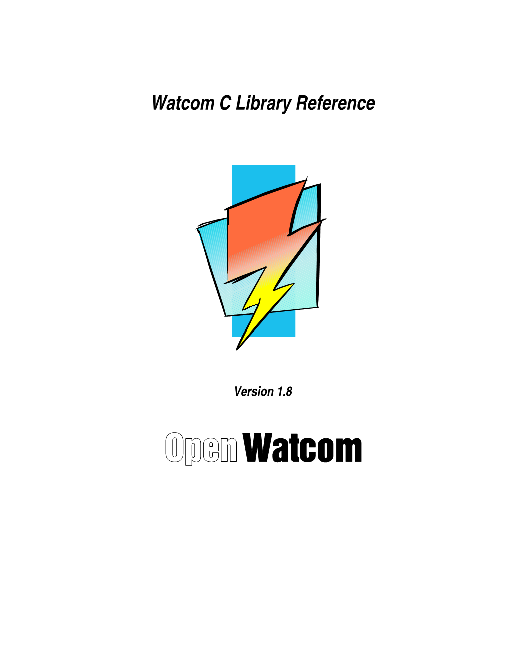 Watcom C Library Reference