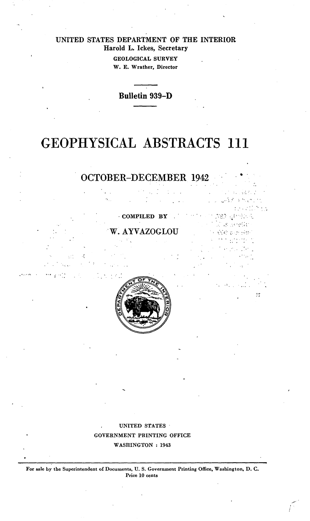 Geophysical Abstracts 111