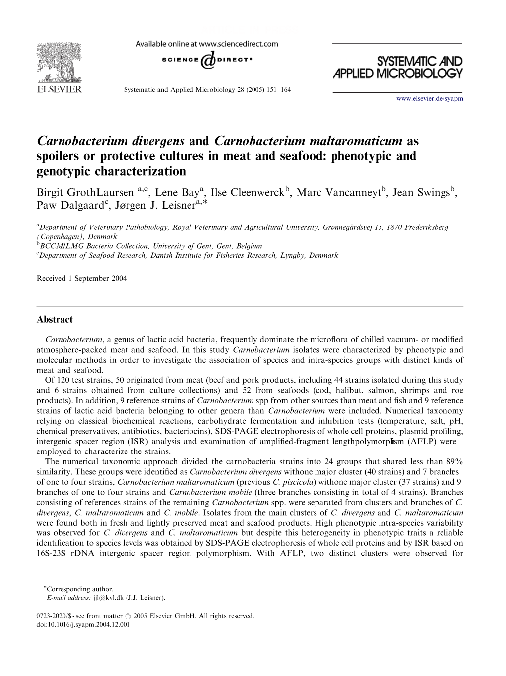 Carnobacterium Divergens and Carnobacterium.Pdf