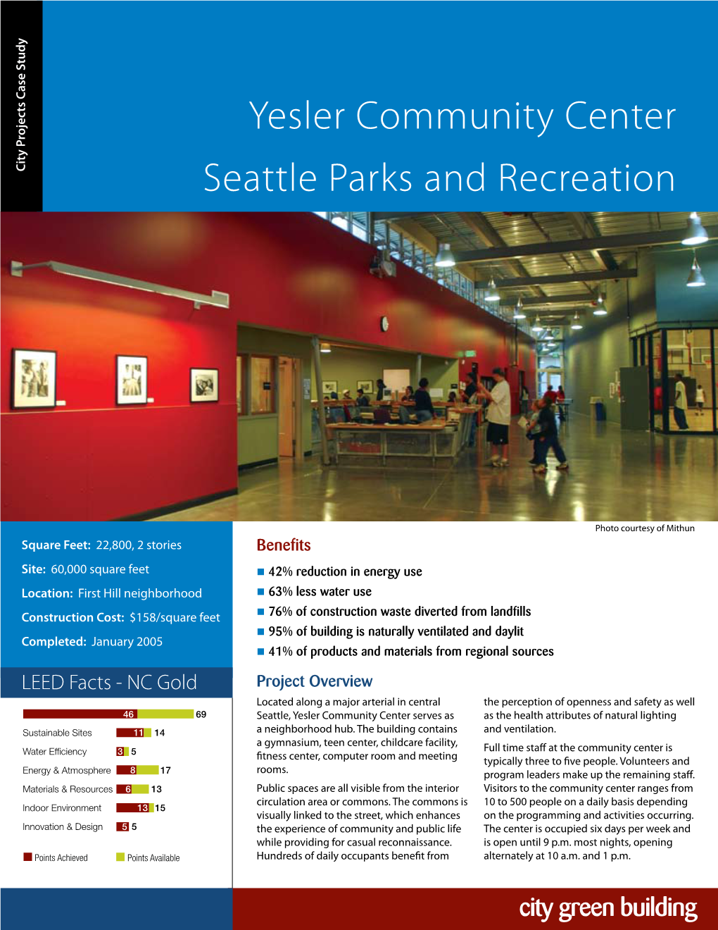 Yesler Community Center, Parks and Recreation