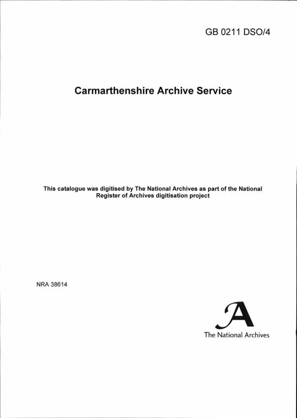 Carmarthenshire Archive Service