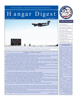 Hangar Digest Is a Publication of Th E Amc Museum Foundation Inc