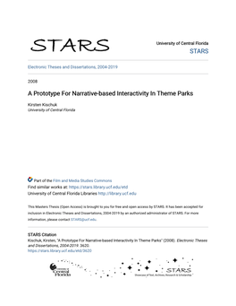 A Prototype for Narrative-Based Interactivity in Theme Parks