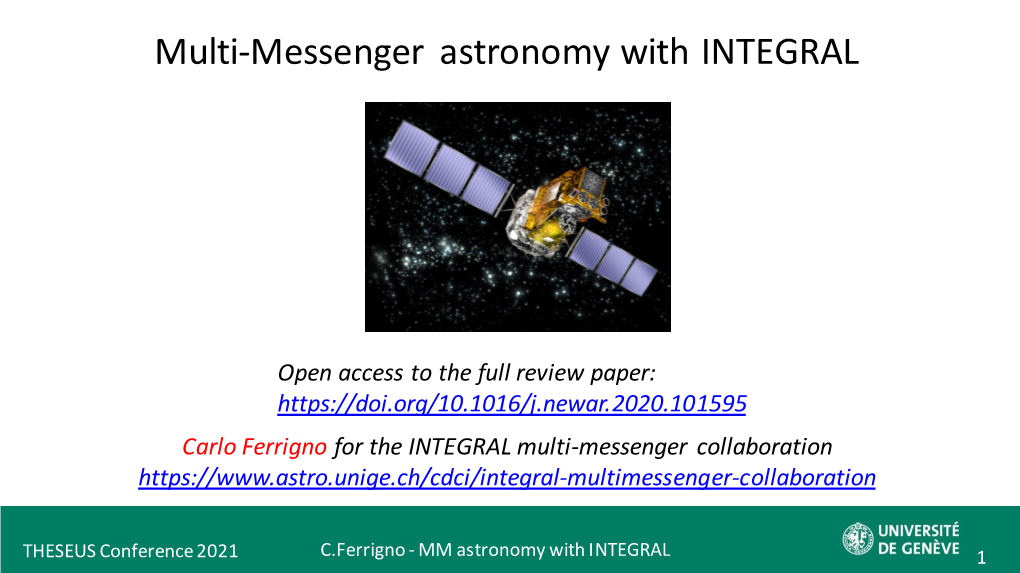 Multi-Messenger Astronomy with INTEGRAL