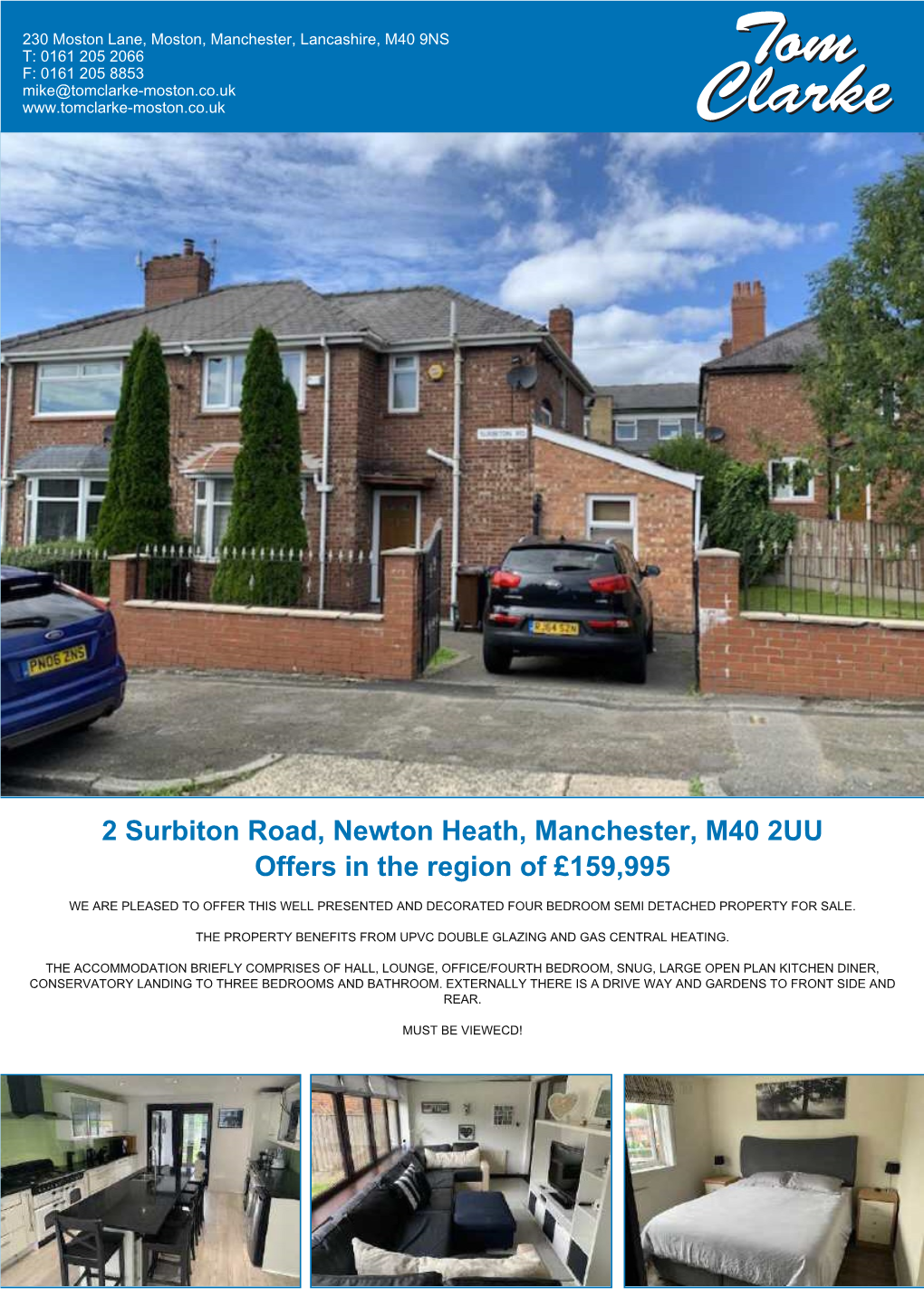 2 Surbiton Road, Newton Heath, Manchester, M40 2UU Offers in the Region of £159,995
