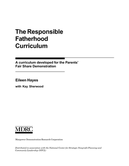 Introduction to the Responsible Fatherhood Curriculum