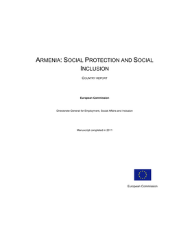 Armenia: Social Protection and Social Inclusion