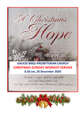 Christmas Sunday Worship Service