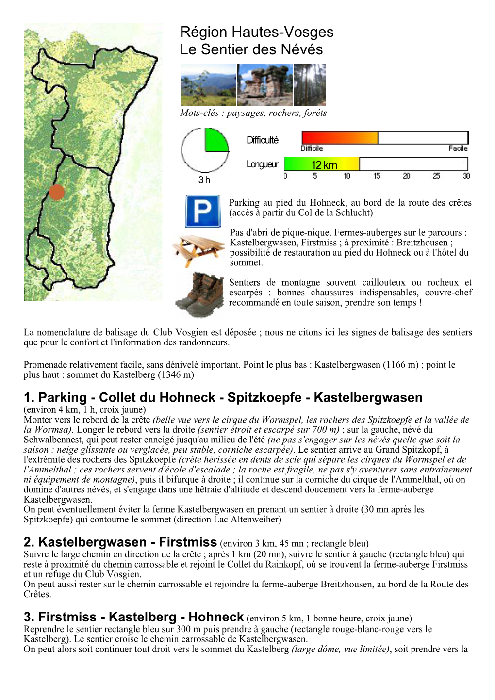 Région Hautes-Vosges Le Sentier Des Névés