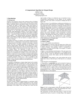 A Computational Algorithm for Origami Design Robert J