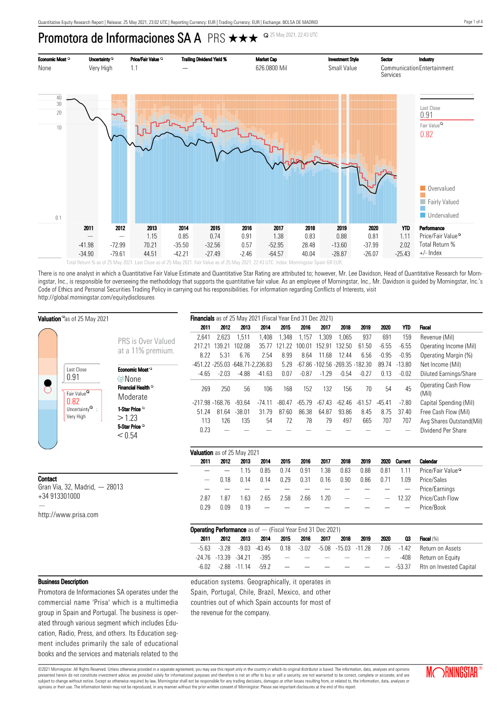 Quantitative Equity Research Report